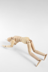 デッサン人形の土下座