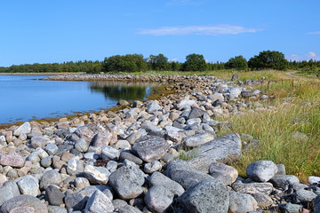 Coast of White Sea on Bolshaya Muksalma Island, Russia