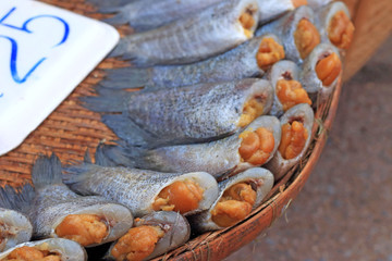 Fresh fish in the market.