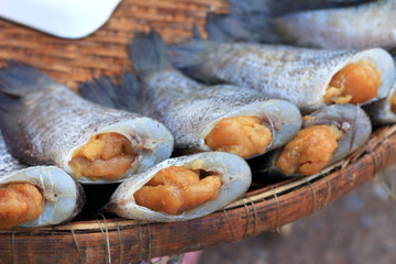 Fresh fish in the market.