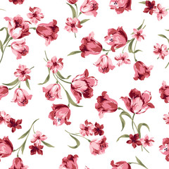 シームレスな花柄