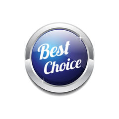 Best Choice Glossy Shiny Circular Vector Button