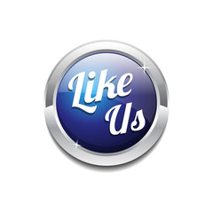 Glossy Like Us Vector Icon Button