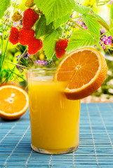 Fresh Juice Orange.Fruit Beverage