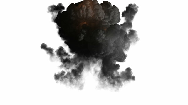 bomb explosion with alpha channel