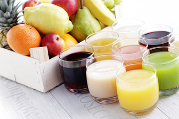 collection of juice