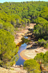 Paisaje del Río Tinto, Huelva, España