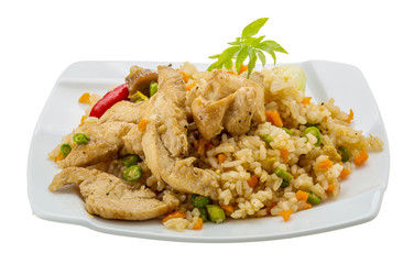 Fried rice with chicken