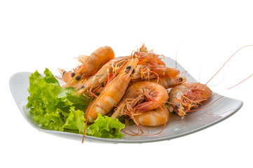 Big tiger shrimps