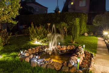 fountain in Garden - 65589343