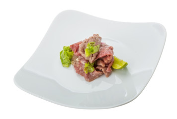 Beef carpaccio