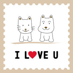 Dog and Cat in love1