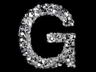 Eisener Buchstabe - G