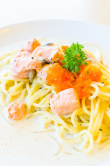 Salmon pasta