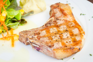 Pork chops steak