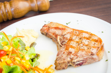 Pork chops steak