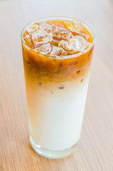 Iced latte coffee