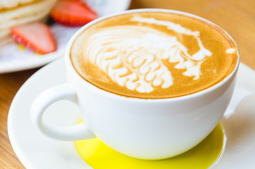 Latte coffee