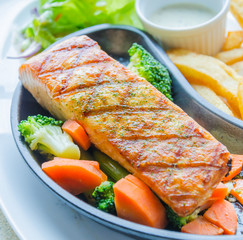 Salmon grilled