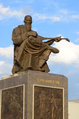 Monument to the great Kazakh poet and bard Kurmangazy