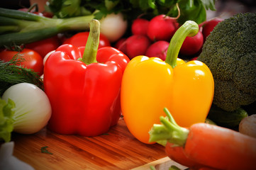 two ripe pepper