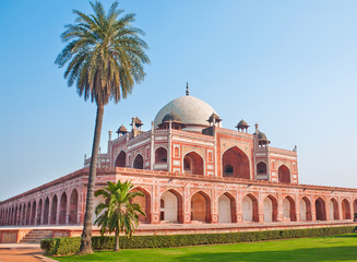 Tomb of Emperor "Humayan" during sunrise, In New Delhi India