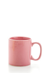 Color mug isolated on white