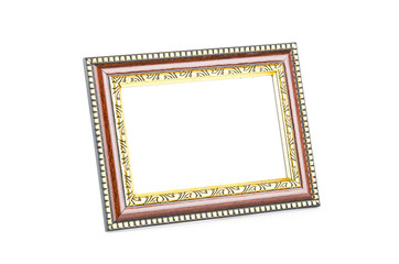 Frame isolated white background