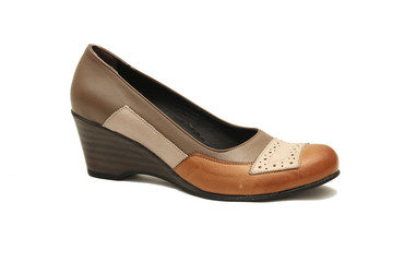 Brown female shoe