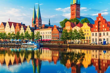 Store enrouleur tamisant sans perçage Lieux européens Lübeck, Allemagne