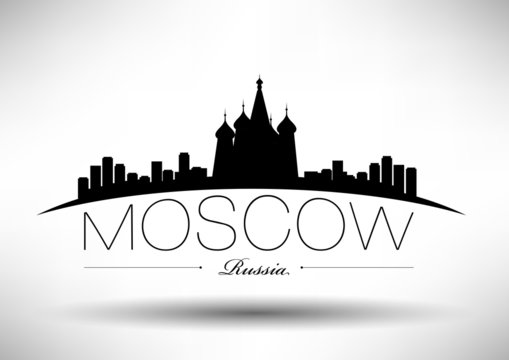 Moscow City Typography Design