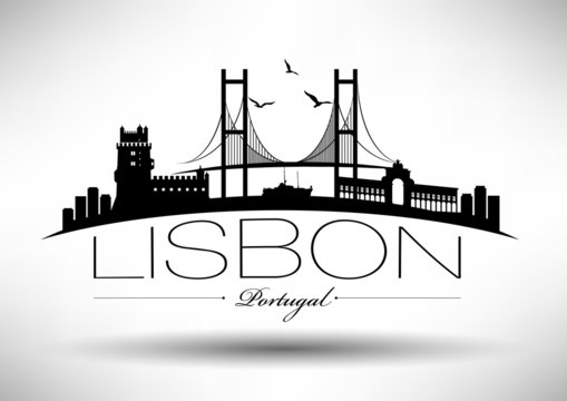 Lisbon City Typography Design
