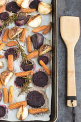 Rosemary roasted root vegetables