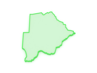 Map of Botswana.