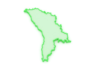 Map of Moldova.