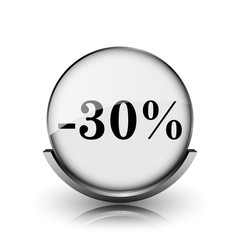 30 percent discount icon