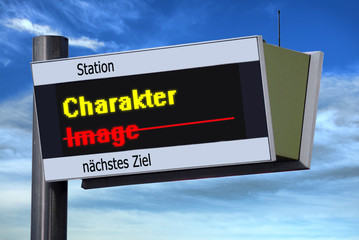 Anzeigetafel 3 - Charakter