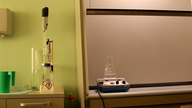 Laboratory equipments well arranged