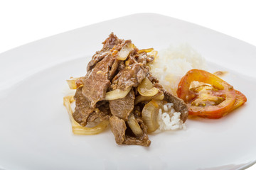Beef with rice