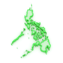 Fototapeta premium Map of Philippines.