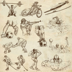 Sport - Collection of an Hand Drawn Illustrations