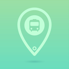 Flat Bus Icon Placeholder