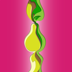 Cut-out Pear