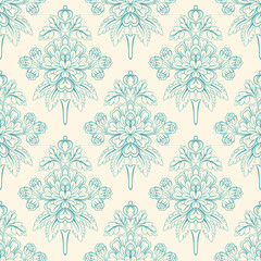 foliate green pattern