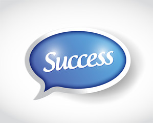 success message bubble illustration
