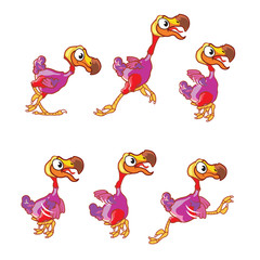 Jumping Dodo Animation Sprite © toonandlogo