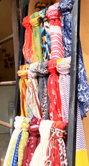 The scarf shop at the market