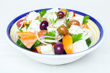Traditional Greek village salad