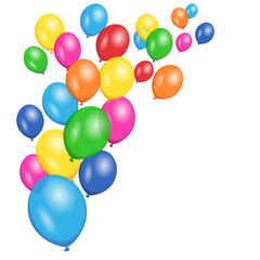 Colorful Balloons Party Vector Background - 65610969