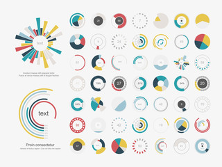 Infographic Elements.Pie chart set icon. - 65611957